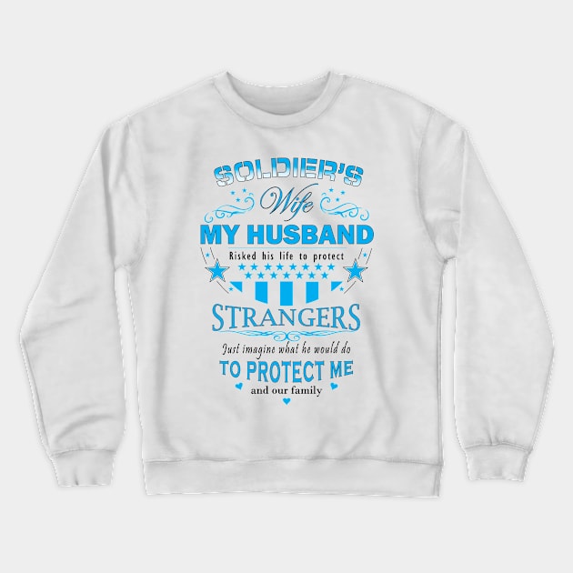 Soldier's Wife Crewneck Sweatshirt by krisk9k